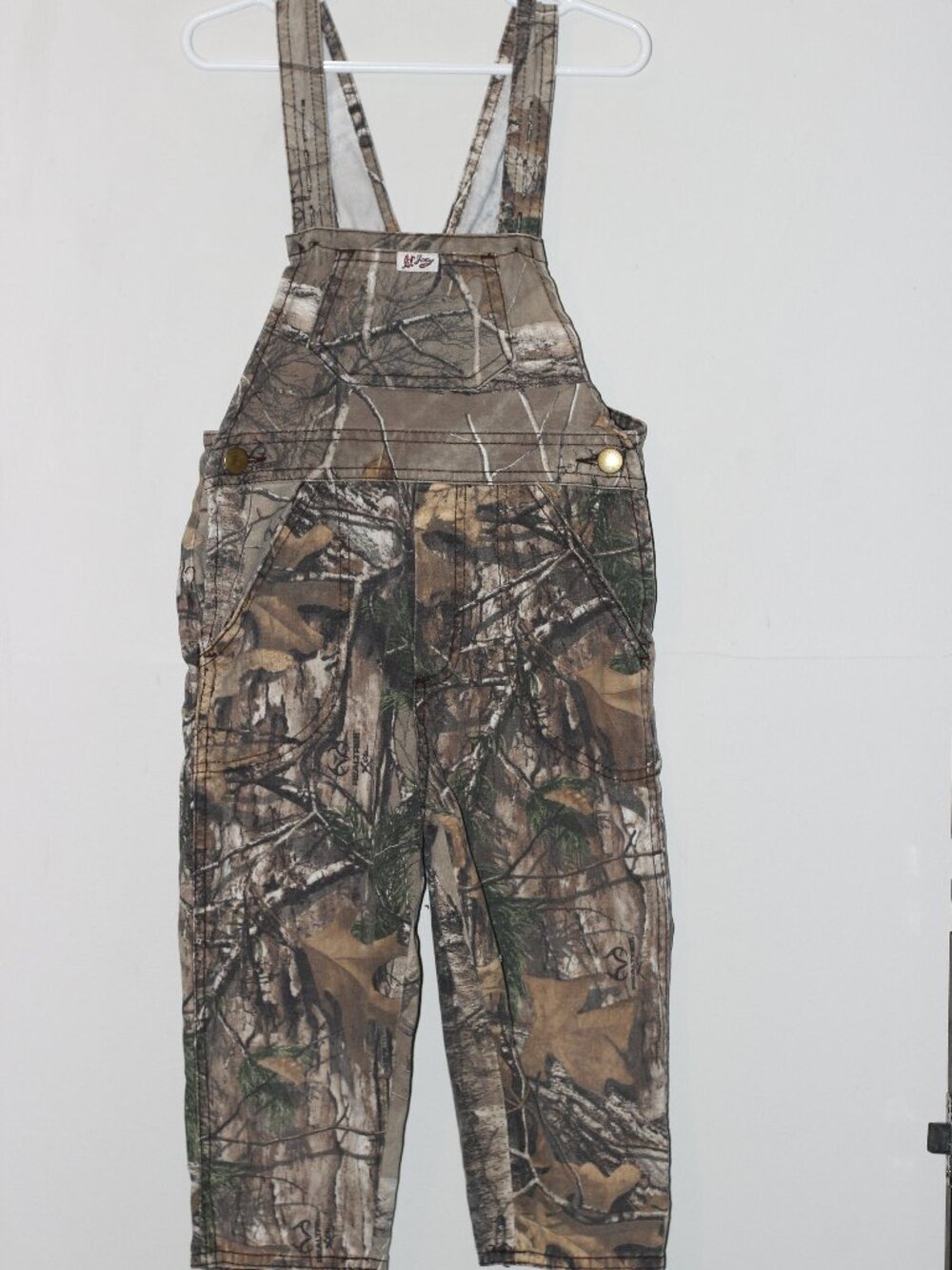 Vintage Lil Joey camo overalls